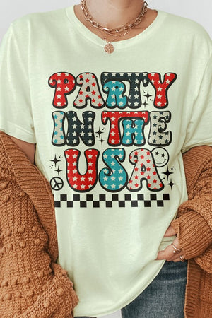 Party in USA Retro 4th of July Graphic Tee