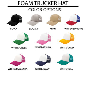 Makes You Happy Smiley Face Foam Trucker Hat