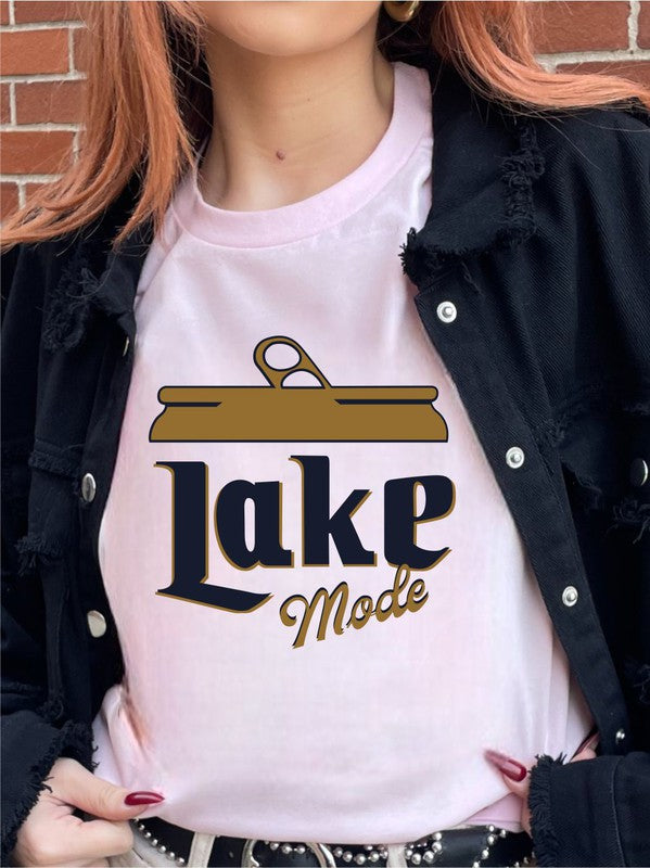 Beer Can Lake Mode Graphic Tee