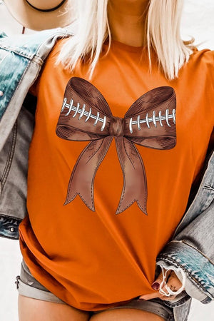 Coquette Football Bow Graphic T Shirts