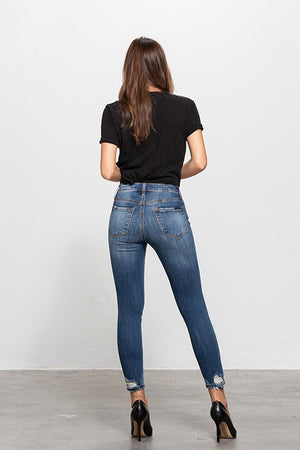 VICTORIA MID-RISE ANKLE SKINNY JEANS