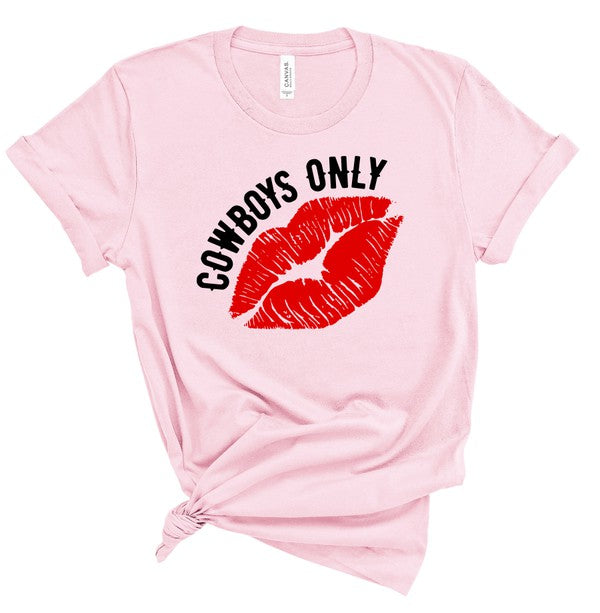 Cowboys Only with Lips softstyle Tee