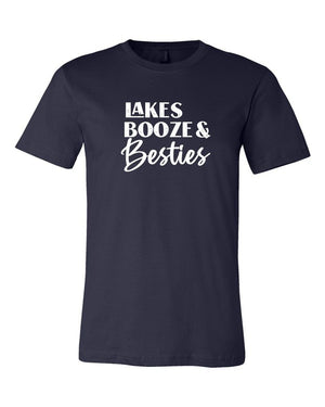 Lakes Booze and Besties Graphic Tee