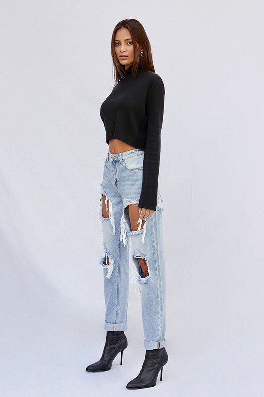 HALEY HIGH RISE BAGGY JEANS