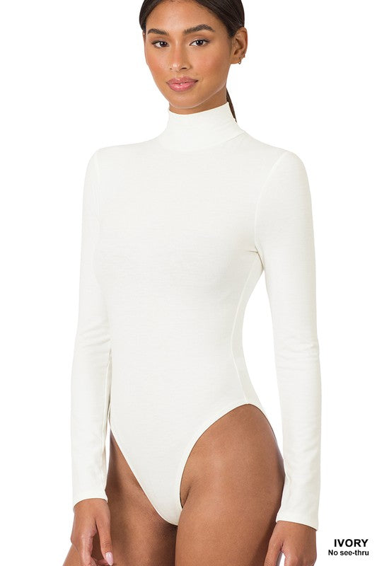 MOCK NECK LONG SLEEVE BODYSUIT