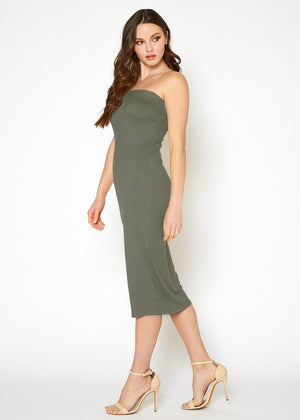 Bellatrix Tube Top Bodycon Midi Dress