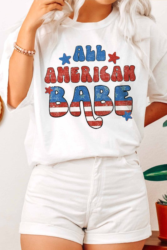 ALL AMERICAN BABE GRAPHIC TEE