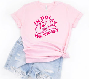 Plus Size- In Dolly We Trust Softstyle Tee