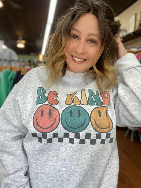 Be Kind Smiley Sweatshirt