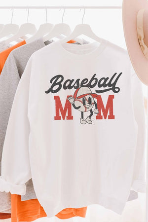 BASEBALL MOM GRAPHIC SWEATSHIRT