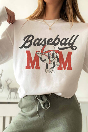 BASEBALL MOM GRAPHIC SWEATSHIRT