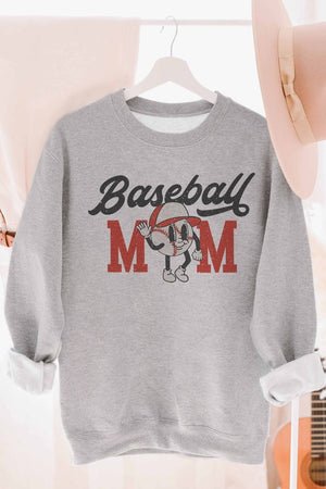 BASEBALL MOM GRAPHIC SWEATSHIRT