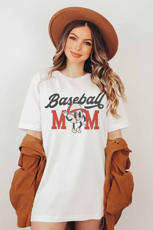 BASEBALL MOM GRAPHIC TEE