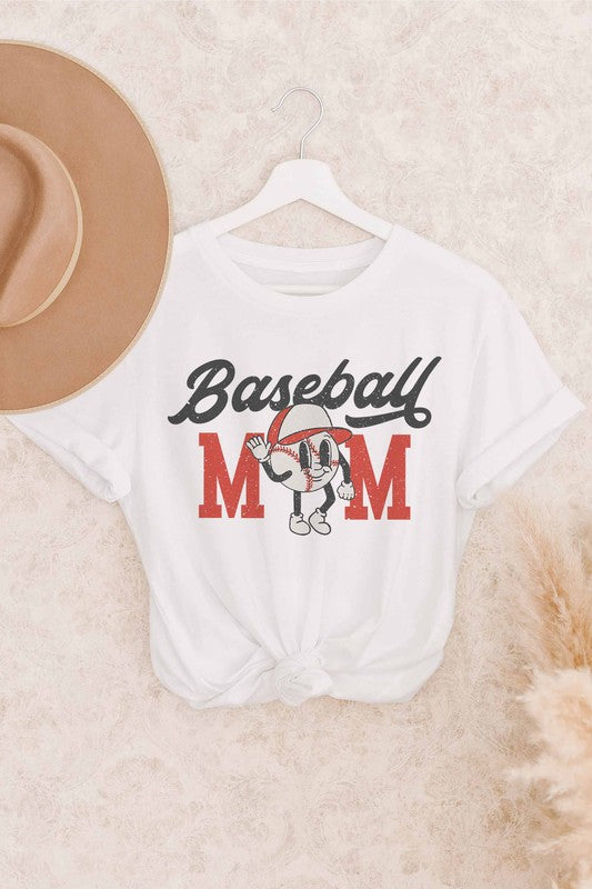 BASEBALL MOM GRAPHIC TEE