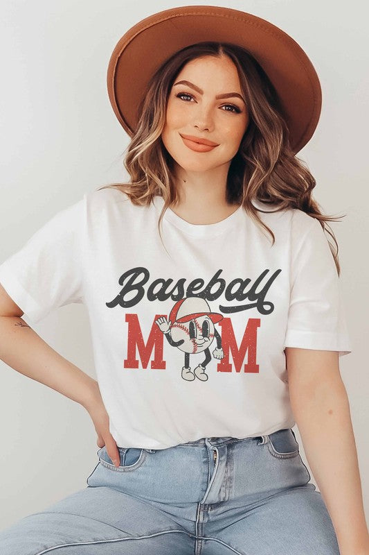 BASEBALL MOM GRAPHIC TEE