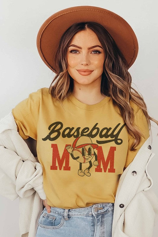 BASEBALL MOM GRAPHIC TEE