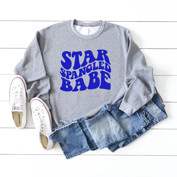 Star Spangled Babe Graphic Sweatshirt