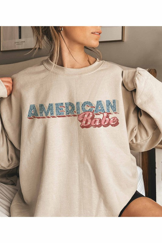 AMERICAN BABE GRAPHIC SWEATSHIRT