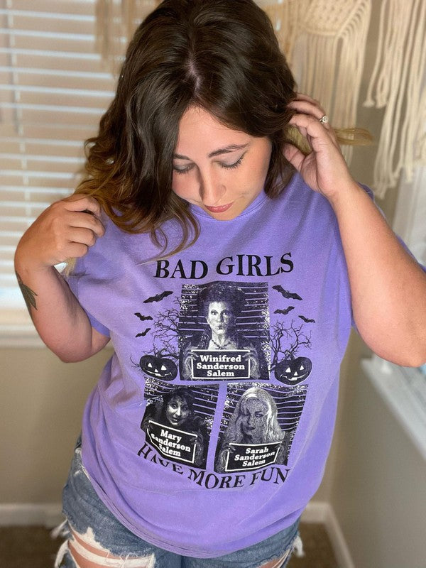 Plus Size- Bad Girls Have More Fun Tee