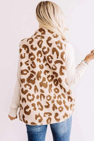 leopard furry top