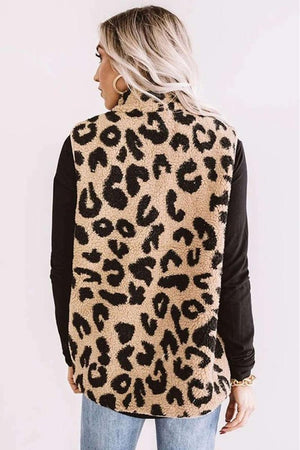 leopard furry top
