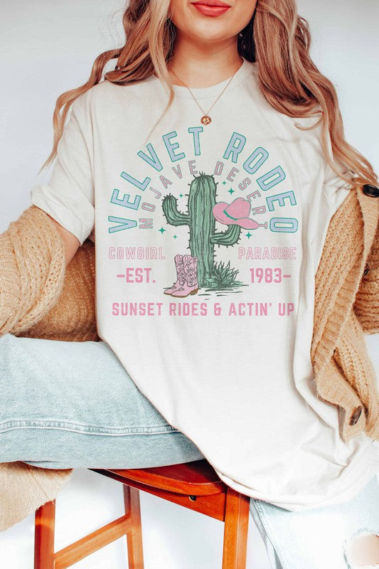 VELVET RODEO COWGIRL PARADISE GRAPHIC TEE