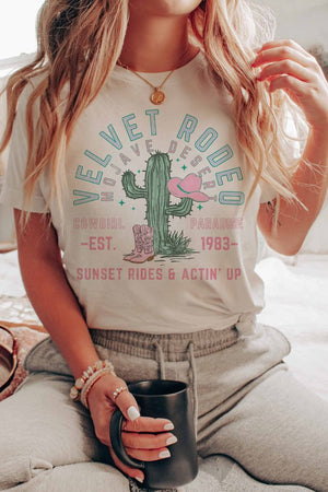 VELVET RODEO COWGIRL PARADISE GRAPHIC TEE