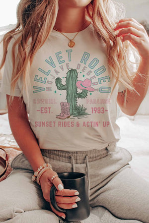 VELVET RODEO COWGIRL PARADISE TEE PLUS SIZE