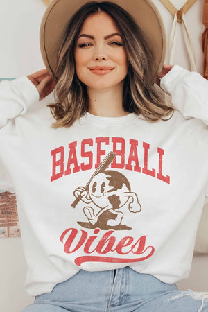 BASEBALL IS MY FAVORITE SEASON GRAPHIC SWEATSHIRT