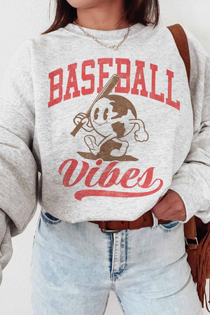 BASEBALL IS MY FAVORITE SEASON GRAPHIC SWEATSHIRT