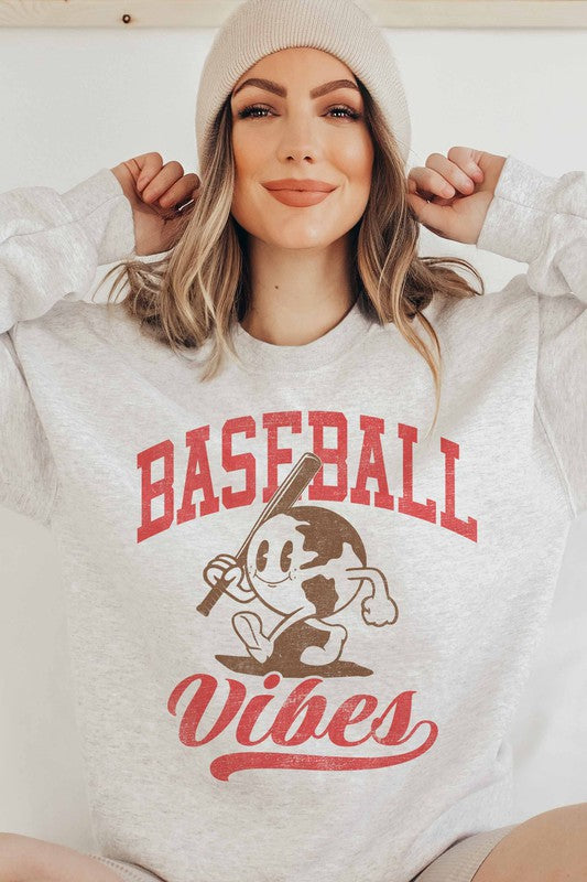 BASEBALL IS MY FAVORITE SEASON GRAPHIC SWEATSHIRT