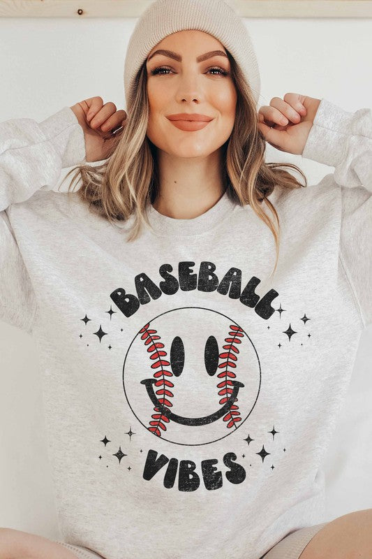 BASEBALL VIBES SWEATSHIRT PLUS SIZE