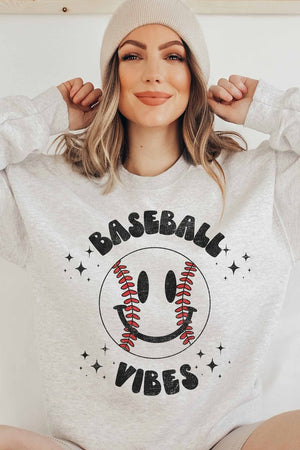 BASEBALL VIBES SWEATSHIRT PLUS SIZE