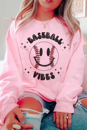 BASEBALL VIBES SWEATSHIRT PLUS SIZE