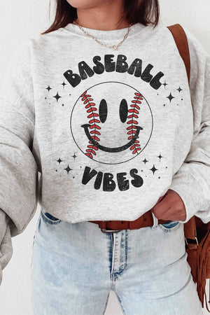 BASEBALL VIBES SWEATSHIRT PLUS SIZE