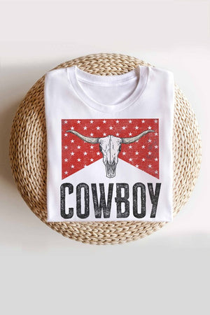 COWBOY LONGHORN GRAPHIC TEE