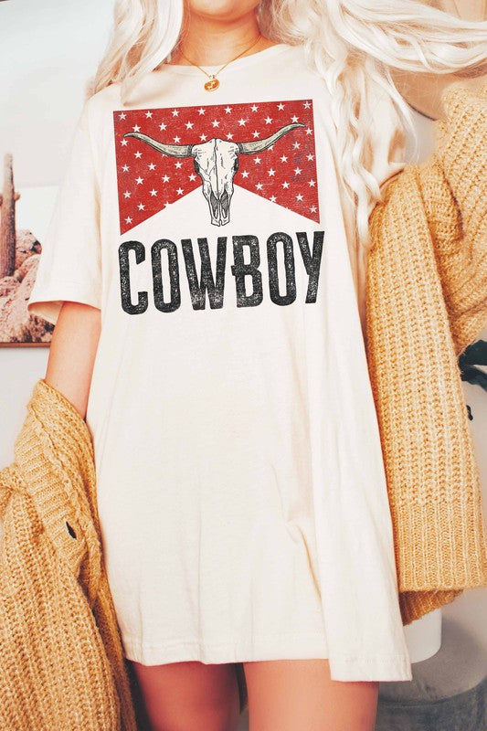 COWBOY LONGHORN GRAPHIC TEE