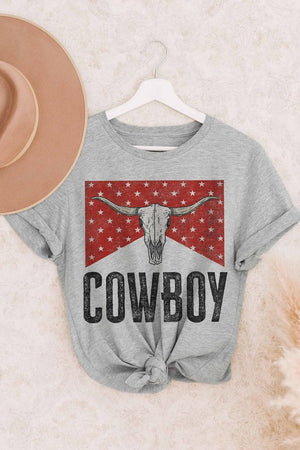 COWBOY LONGHORN GRAPHIC TEE