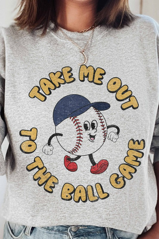 TAKE ME OUT TO THE BALL GAME SWEATSHIRT PLUS SIZE