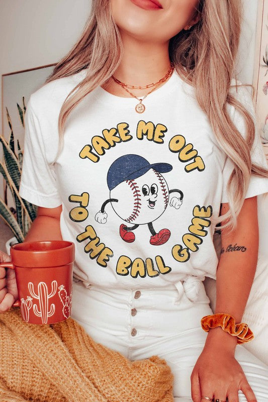 TAKE ME OUT TO THE BALL GAME GRAPHIC TEE PLUS SIZE