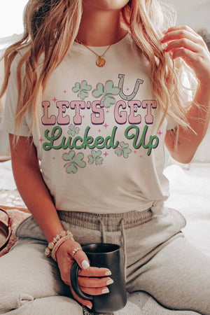 LET'S GET LUCKED UP GRAPHIC TEE