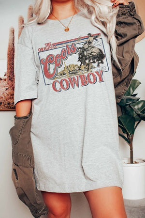 COORS COWBOY GRAPHIC TEE PLUS SIZE