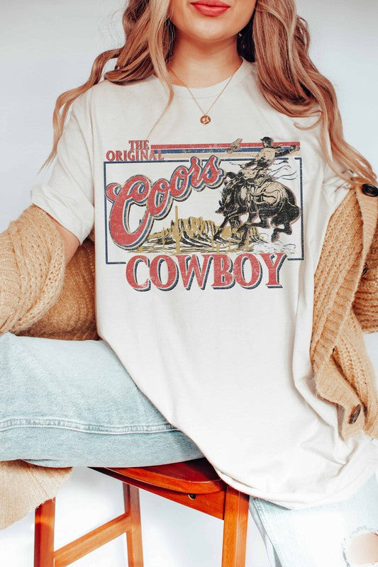 COORS COWBOY GRAPHIC TEE PLUS SIZE