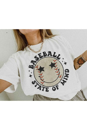 BASEBALL STATE OF MIND GRAPHIC TEE / T-SHIRT