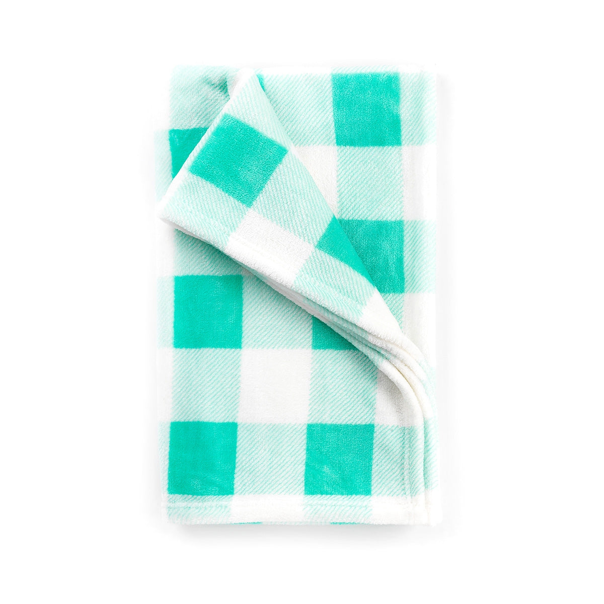 Mint Check Travel Blanket