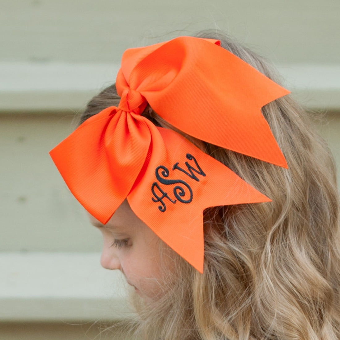 Orange Hair Bow