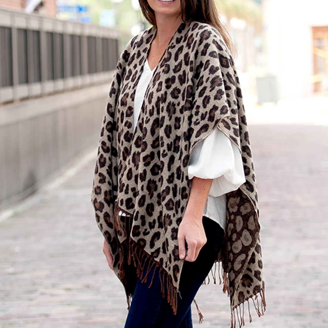 Leopard Kennedy Shawl