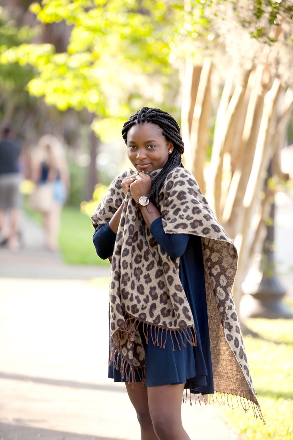 Leopard Kennedy Shawl